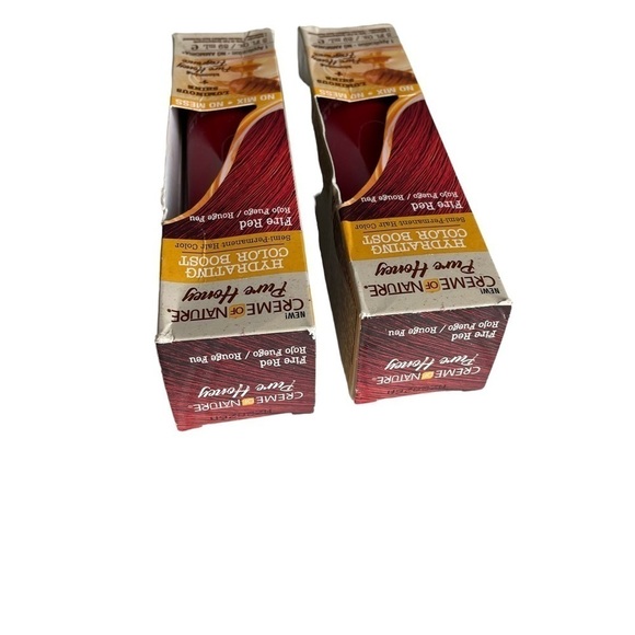 Crème of Nature Pure Honey Fire Red Hair Color Set of 2 New Semi Permanent Boost - Picture 7 of 9